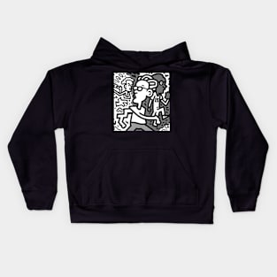 Cute Abstrac Doodle Kids Hoodie